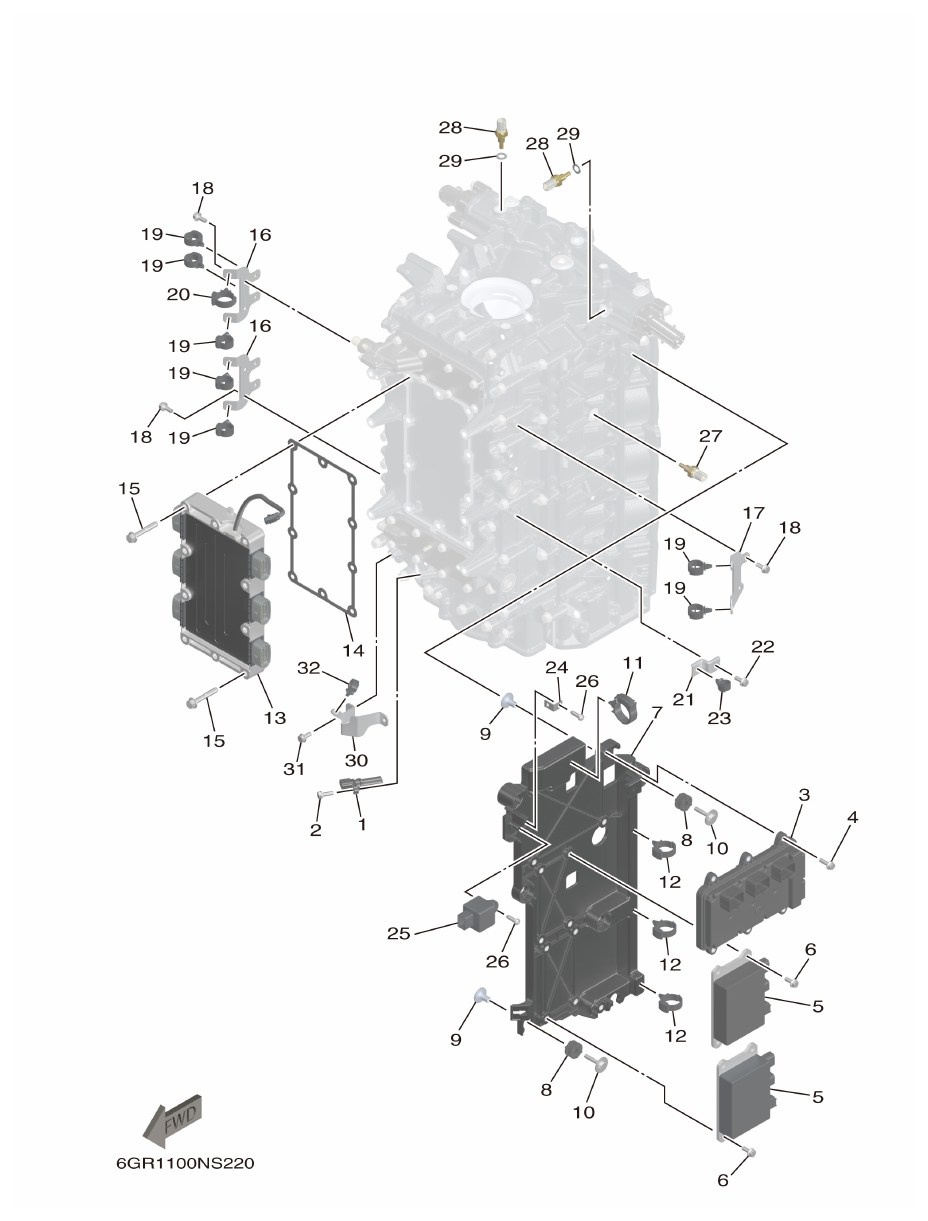 Yamaha XF425NSA2, XF425NSA7 ELECTRICAL 1 parts diagram